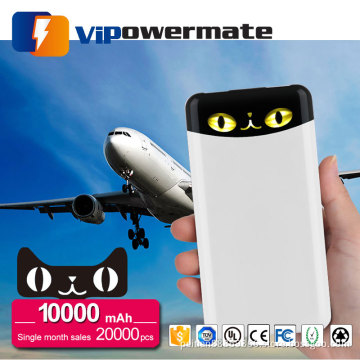 OEM factory high capacity slim portable mobile power bank charger 10000mah